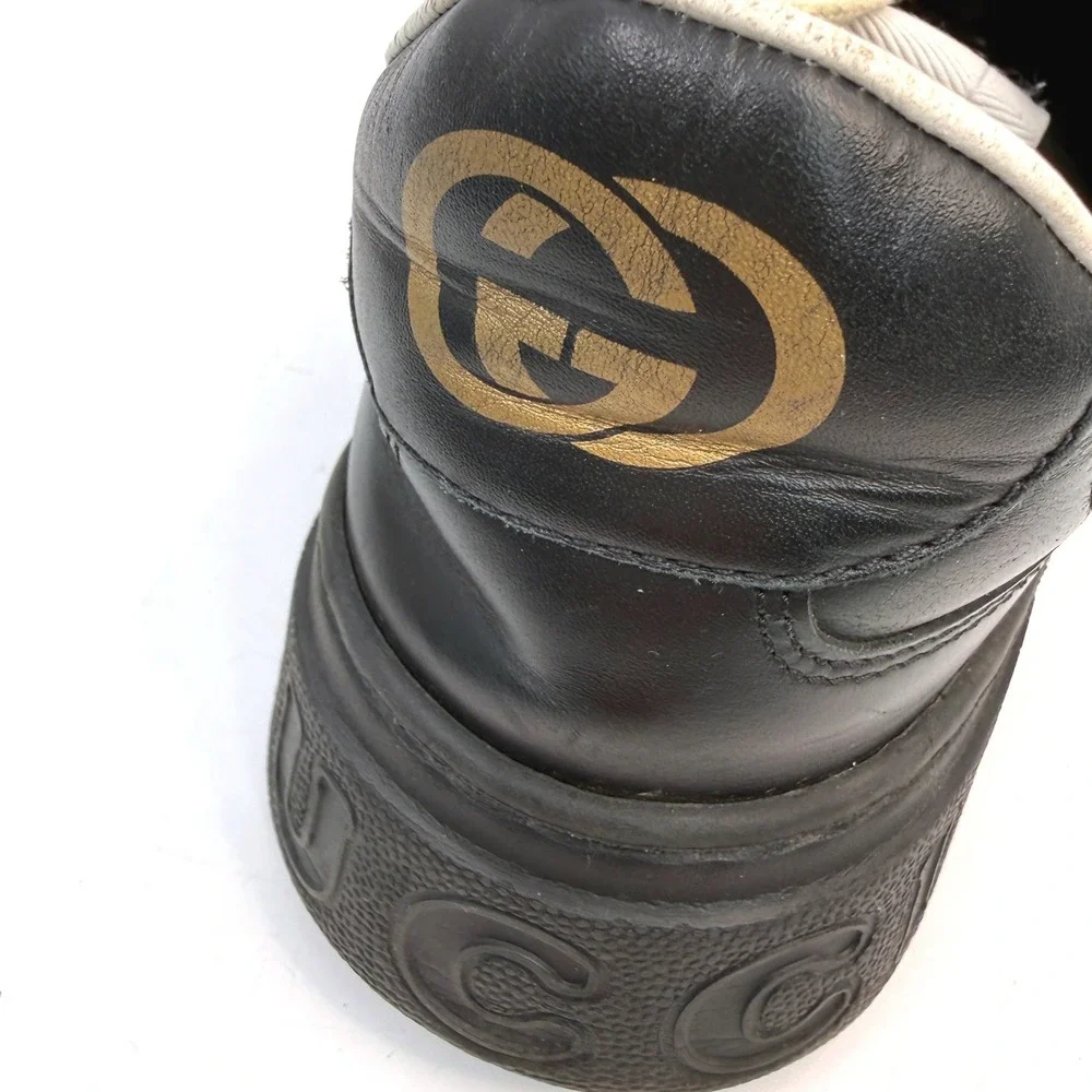Gucci GG Embossed Sneaker Mens 9.5 US 9 UK Black Designer Luxury Streetwear - Picture 12 of 14